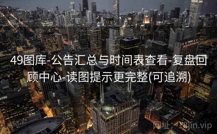 49图库-公告汇总与时间表查看-复盘回顾中心-读图提示更完整(可追溯)
